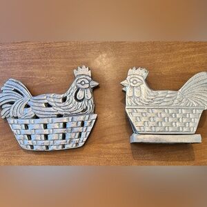 Chicken Trivet & Napkin/Letter Holder
